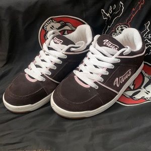 Vintage 2000s Y2K pink and brown vans
